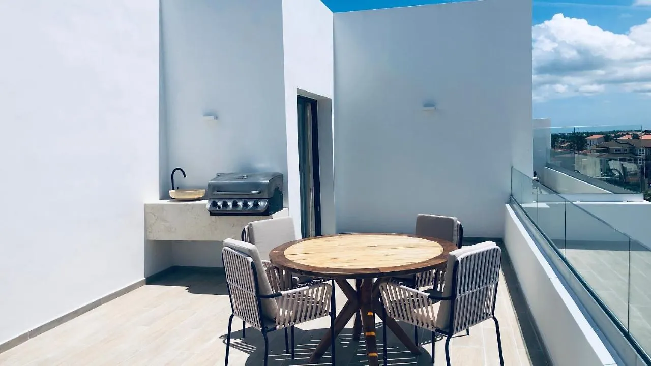 Hermoso Penthouse A Solo Pasos De La Playa 蓬塔卡纳 公寓